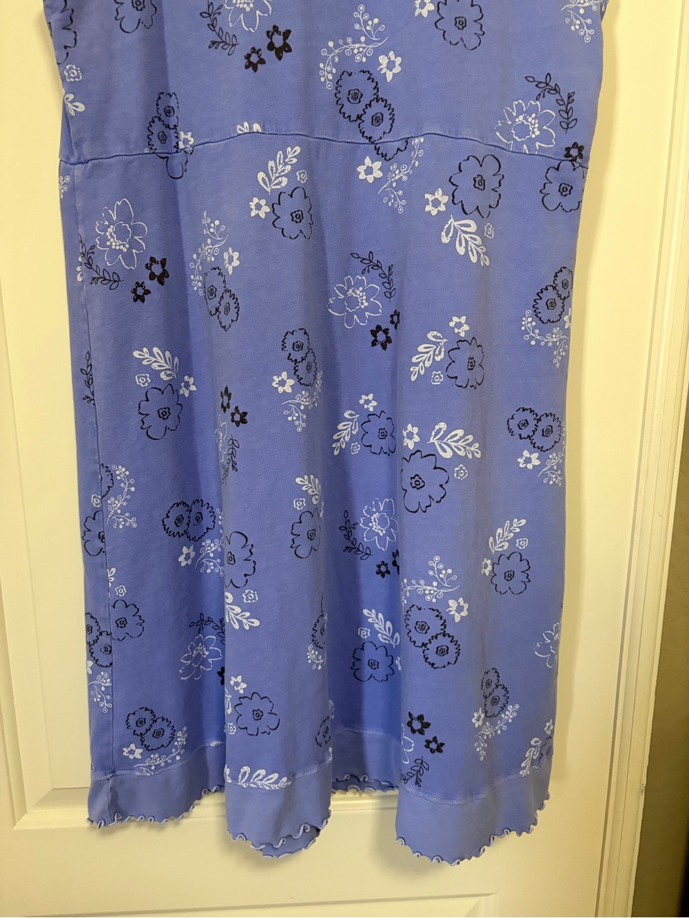 πππfresh produce Periwinkle Purple Floral Empire Waist Midi Dressππ«π - Picture 11 of 14